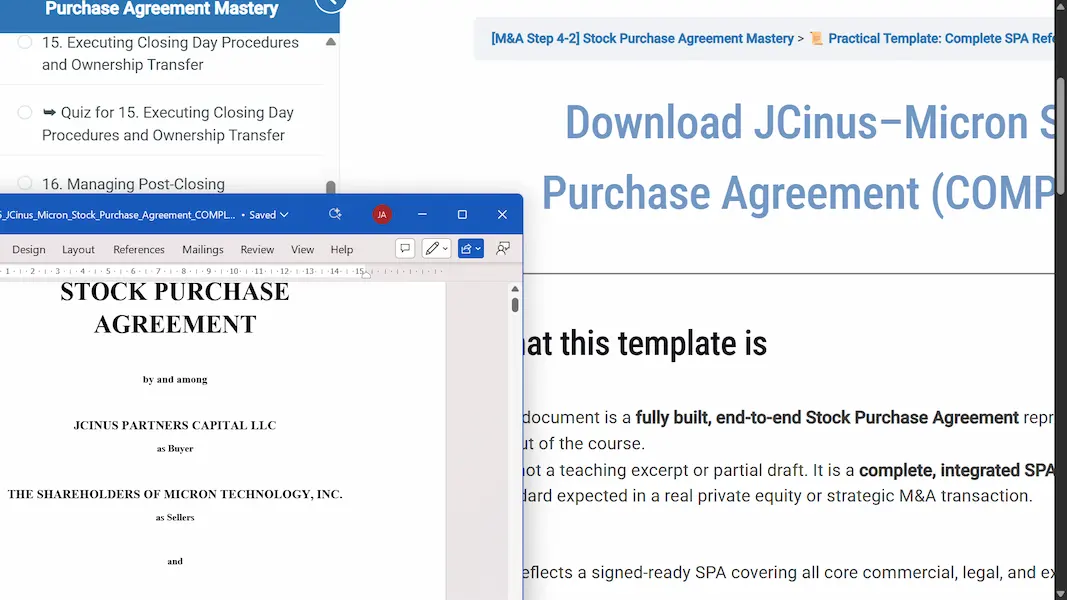 Stock Purchase Agreements 7 Stock Purchase Agreements 7