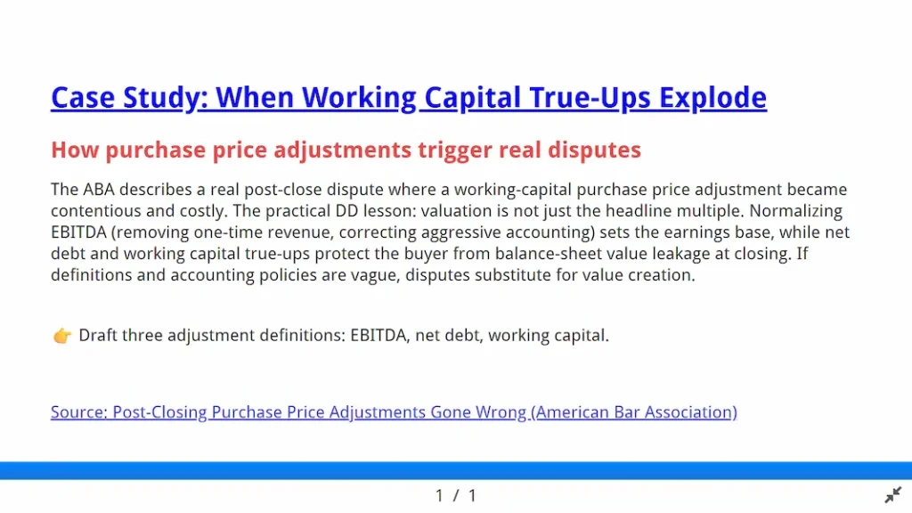 m&a negotiation course 4