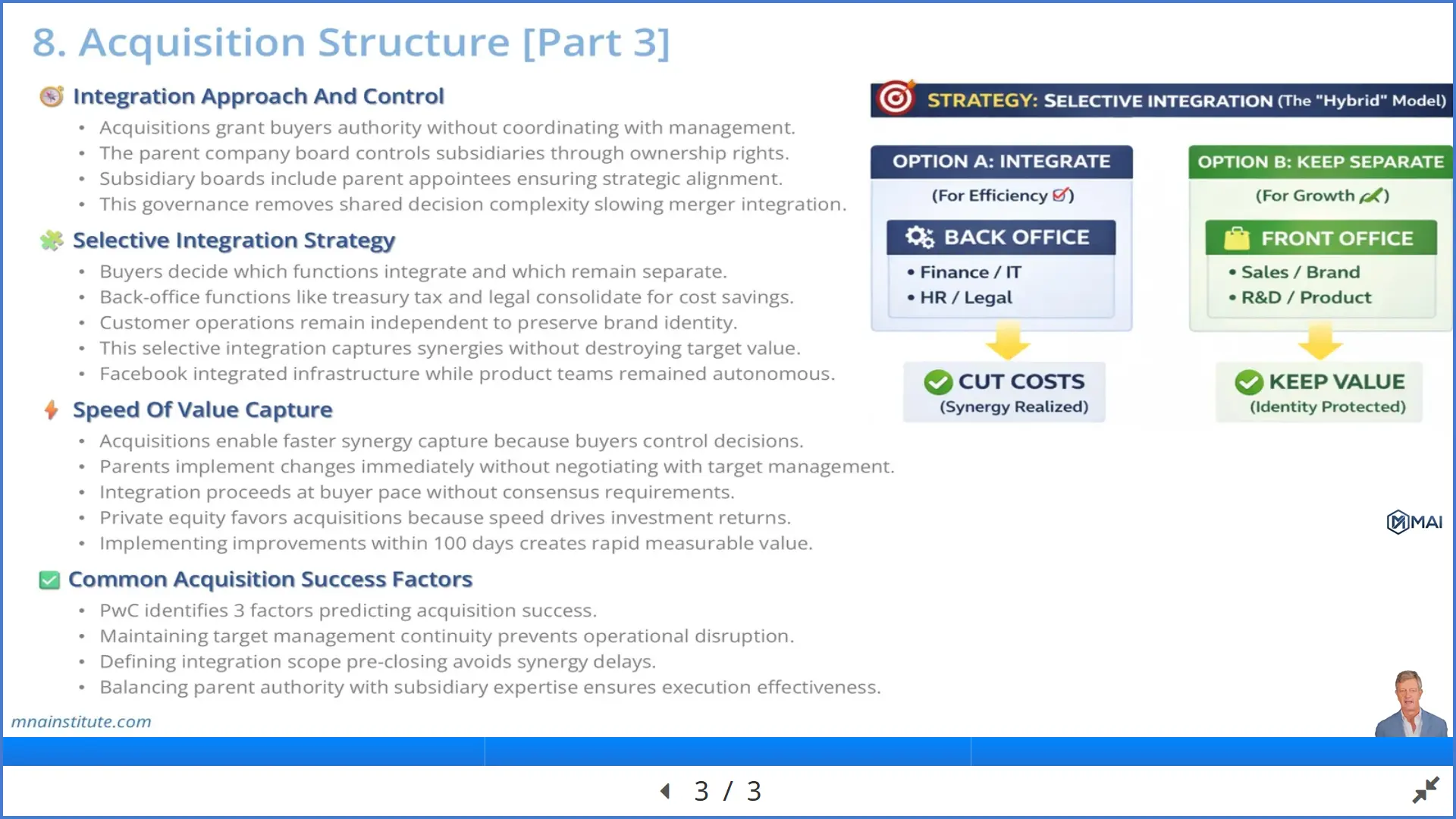 acquisition structure