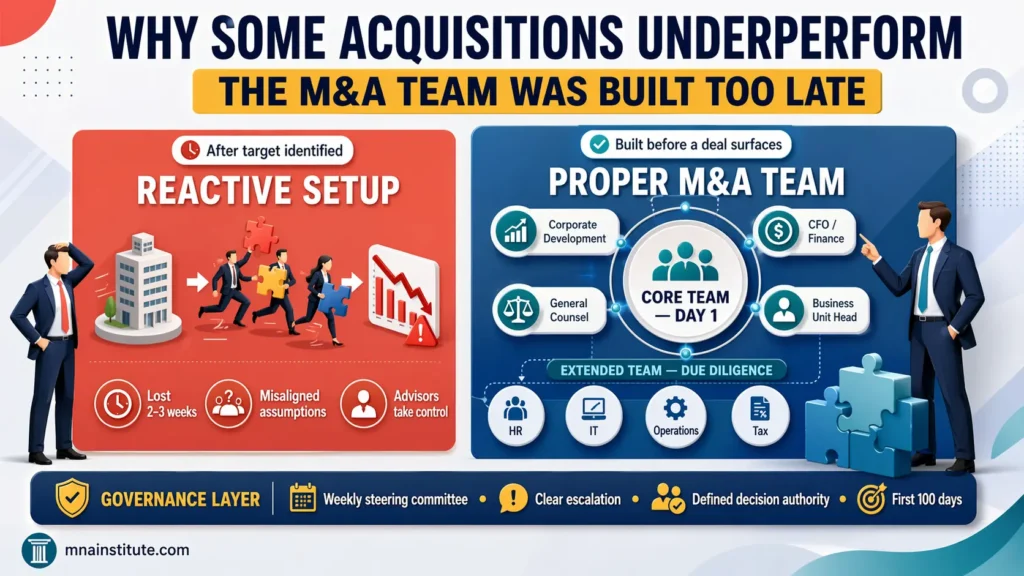 M&A team structure