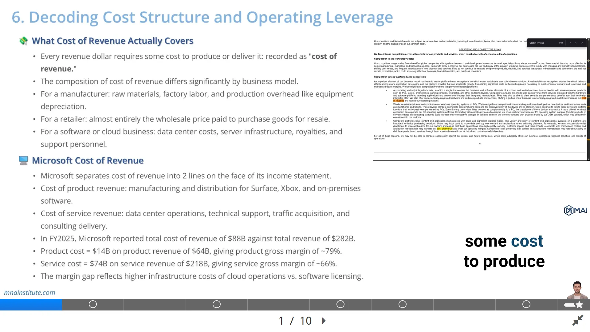 degree of operating leverage