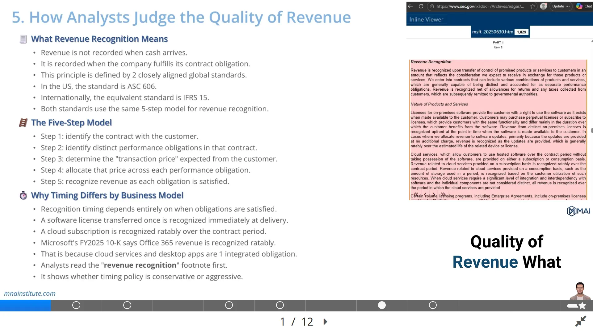 revenue recognition ASC 606
