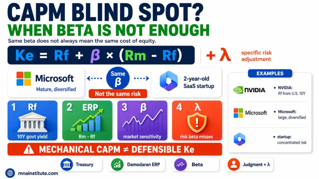 CAPM formula, capital asset pricing model