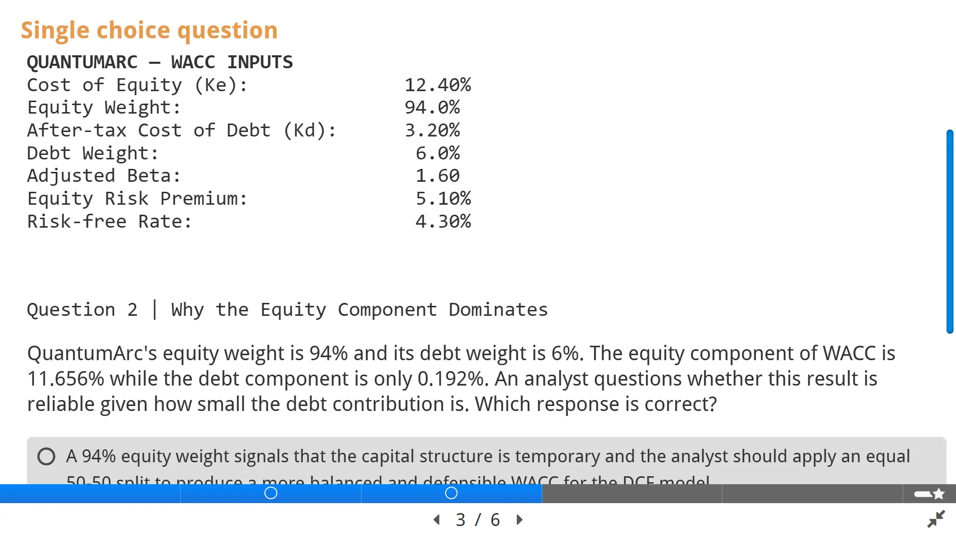 WACC calculation example