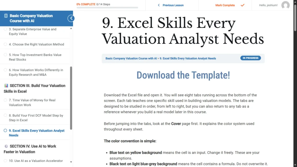 basic company valuation
