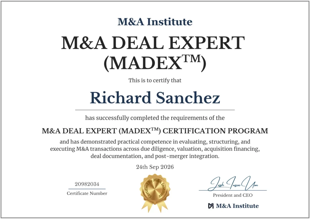 mergers and acquisitions certification mergers and acquisitions certification